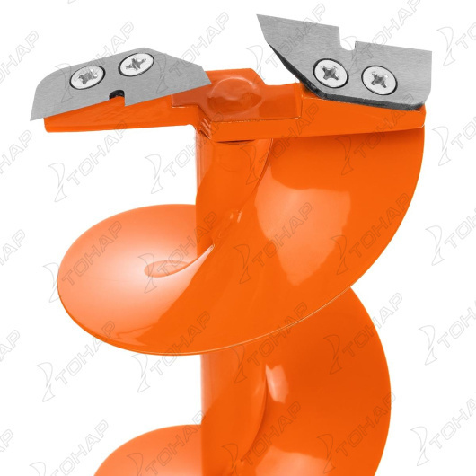 2 Комплект под мотобур шнек ТОНАР MOTOSHTORM 130R+адаптер АШ-02+молоточек