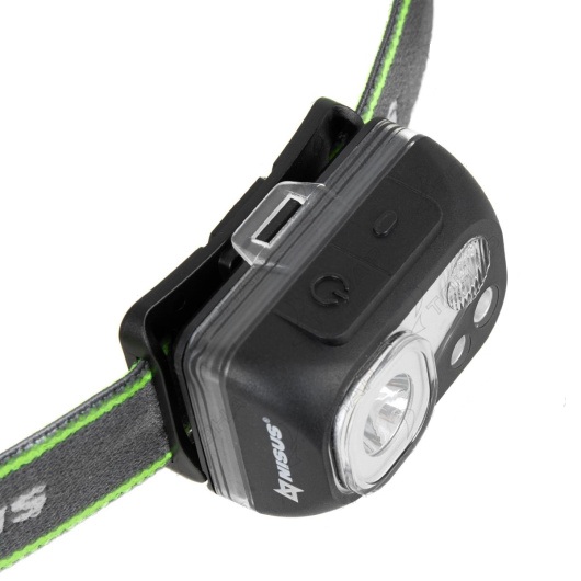 4 Фонарь налобный NISUS водонепроницаемый 300LM, IPX7, USB