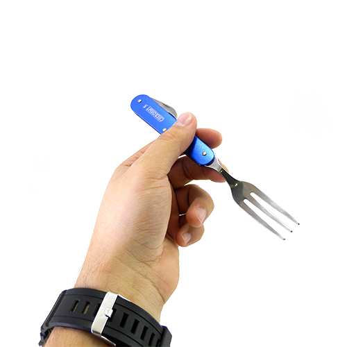 Набор столовых приборов "СЛЕДОПЫТ", нержавеющая сталь, блистер. (ложка, вилка, нож)