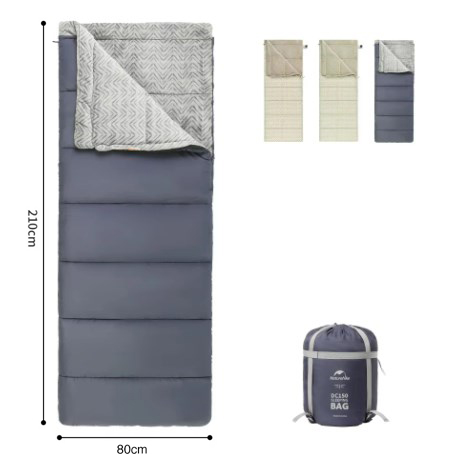 3 Мешок спальный Naturehike Shanmi, 210х80см, (ТК: +10C), (правый), синий