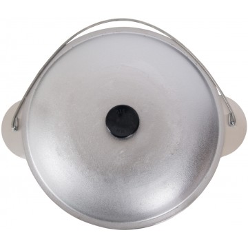 Казан походный с крышкой, 10 л, силумин, диаметр 30 см.