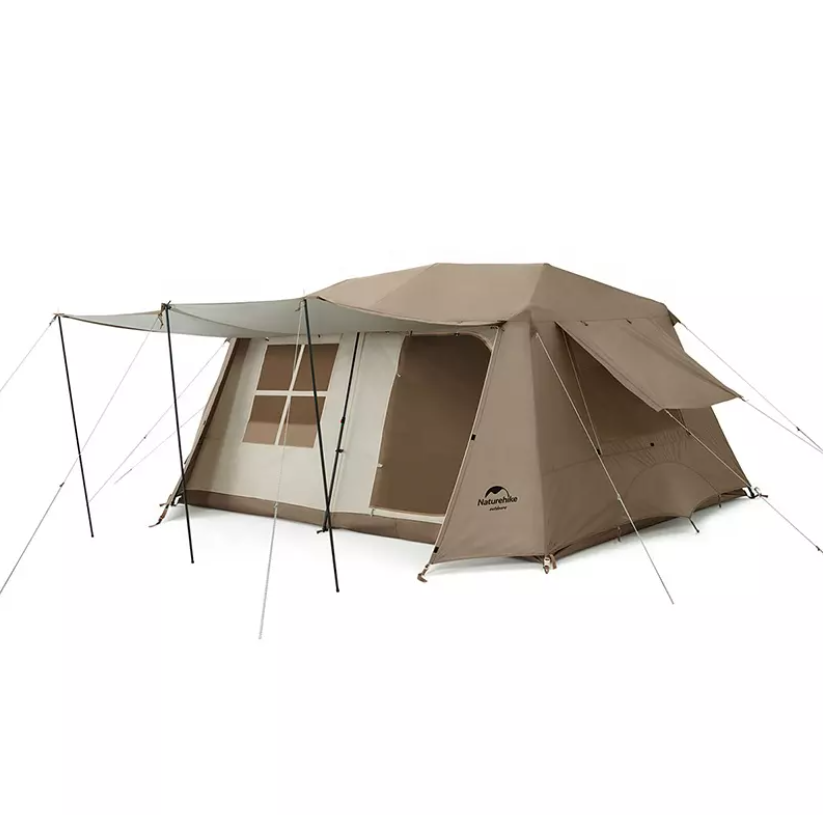 Палатка Naturehike Village 13 автоматическая 5-8-местная. коричневая