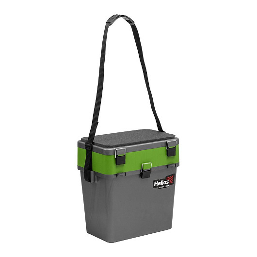 2 Ящик рыболовный зимний HELIOS, серый/салатовый