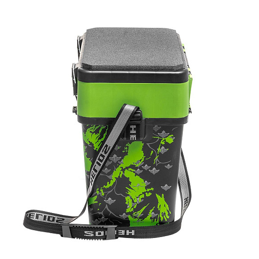 Ящик рыболовный зимний HELIOS SHARK, 19 л, салатовый