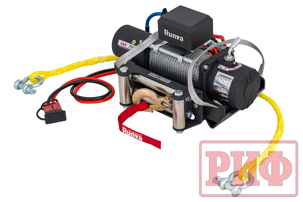 Лебёдка переносная РИФ 9500S c облегчённой площадкой и проводами