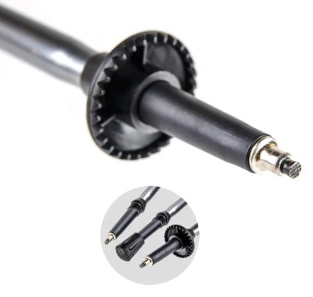 Палки треккинговые, алюминиевые, ST01, черные, для ходьбы (2 шт.)