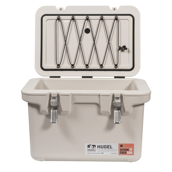 Термобокс IRIS HUGEL VACUUM COOLER BOX TC-40 Бежевый, 40 литров (45 часов)