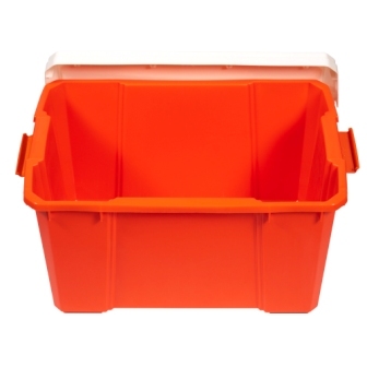 2 Ящик IRIS для хранения, белый/оранжевый, 56 литров