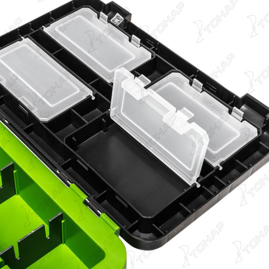 Ящик рыболовный зимний HELIOS SHARK, 19 л, салатовый