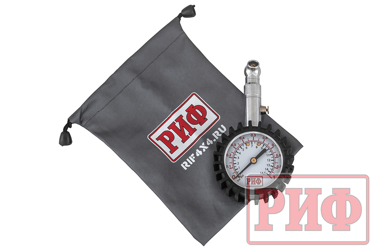 Манометр 2" РИФ (черн.) от 0 до 1 атм.