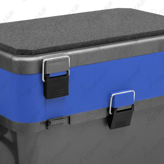 2 Ящик рыболовный зимний HELIOS, серый/синий