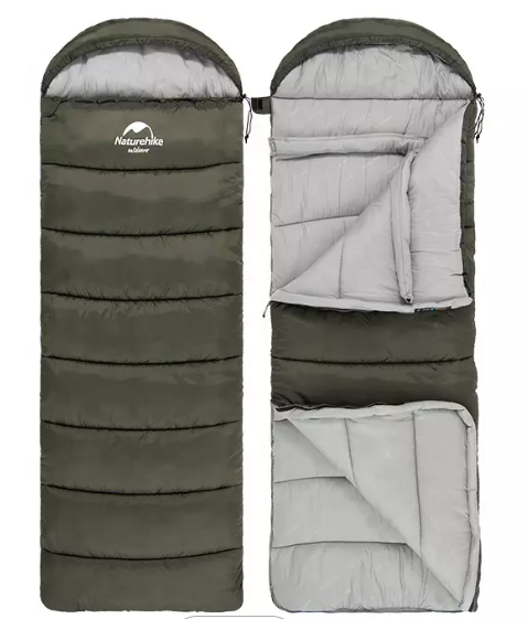 Мешок спальный Naturehike U350S, (190х30)х75 см, (левый) (ТК: -3C), темно-зеленый Мешок спальный Naturehike U350S, (190х30)х75 см, (левый) (ТК: -3C), темно-зеленый