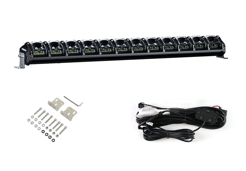 Светодиодная фара комбинированного света AURORA 762 мм 372W LED с RGB подсветкой