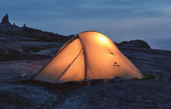 Палатка Naturehike Cloud Up Pro Si 2-местная, алюминиевый каркас, янтарная