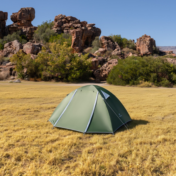 Палатка Naturehike Bleik Series 2-местная, тип B, алюминиевый каркас, зеленая
