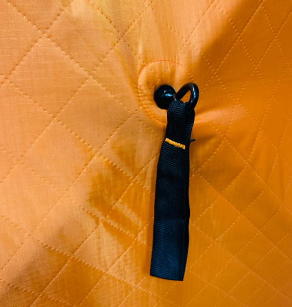 Палатка зимняя (220*220*215) оранжевая с серым