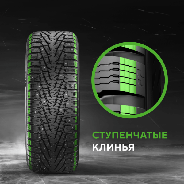 Шина IKON Tyres Character Ice 7 SUV 235/65 R18 110T XL (Nordman 7 SUV) шипованные