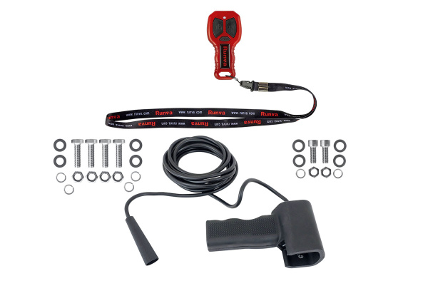 Лебёдка автомобильная электрическая 12V Runva EWB11000SSR 5000 кг (влагозащищенная) синтетический трос