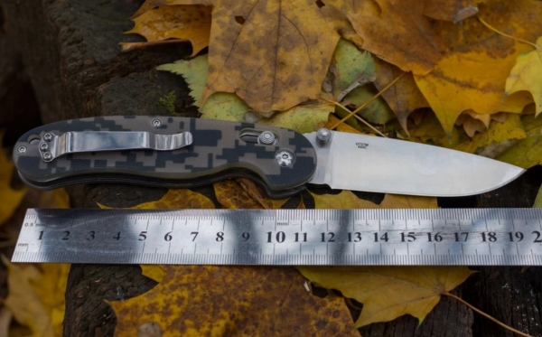 Нож складной GANZO, длина клинка 89 мм, сталь 440С, камуфляж