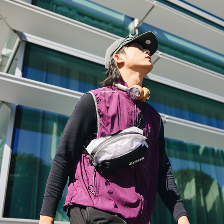 Сумка поясная Naturehike Hydrogen, 5 л., бело-черная