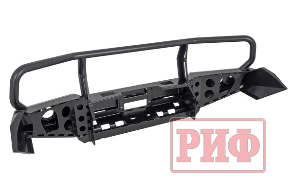 Бампер РИФ силовой передний TLC 200 2007-2015 c доп. фарами, защитной дугой и защитой бачка омыв.