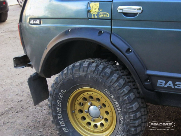 Расширители колёсных арок ВАЗ НИВА 2131 5D под нерезанные арки колёс