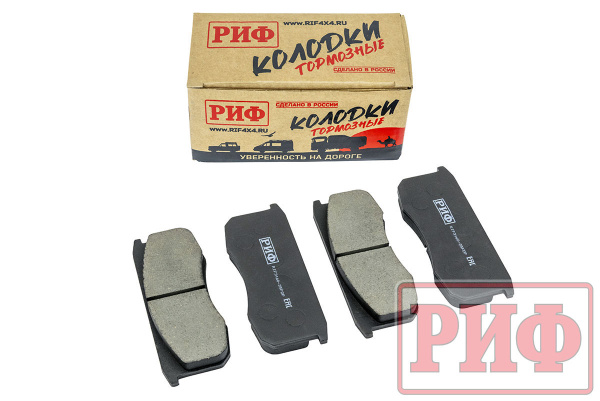 Колодки тормозные передние РИФ УАЗ Хантер, Патриот, Буханка (3160-3501090)