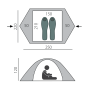 Палатка BTrace Ion 2+ ALU (Зеленый)