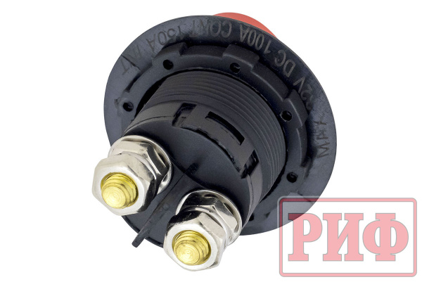 Выключатель массы РИФ 12В 100А Выключатель массы РИФ 12В 100А