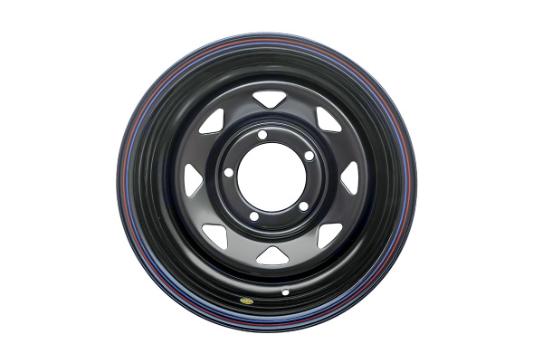 Диск УАЗ стальной черный 5x139,7 8xR15 d110 ET-40 треугольник мелкий (только на барабанные тормоза)