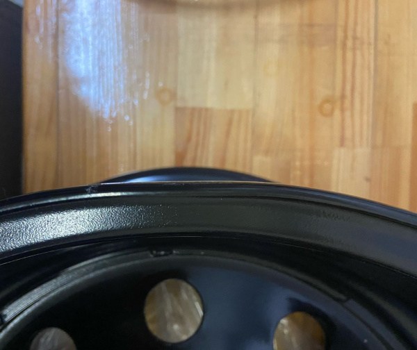 Диск усиленный УАЗ стальной черный 5x139,7 7xR16 d110 ET-19 (уценка)