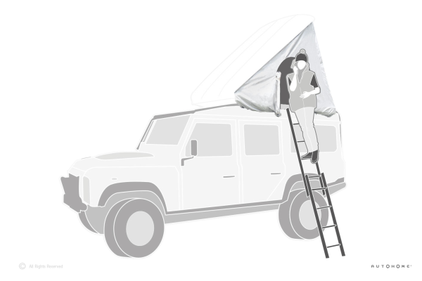 Тент внешний для автопалатки AUTOHOME COLUMBUS SMALL GRAY X-LONG