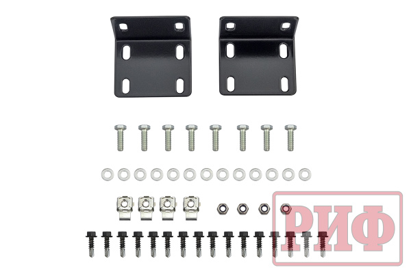 Бампер РИФ силовой передний Mitsubishi Pajero Sport 2015-2020 под доп. фары