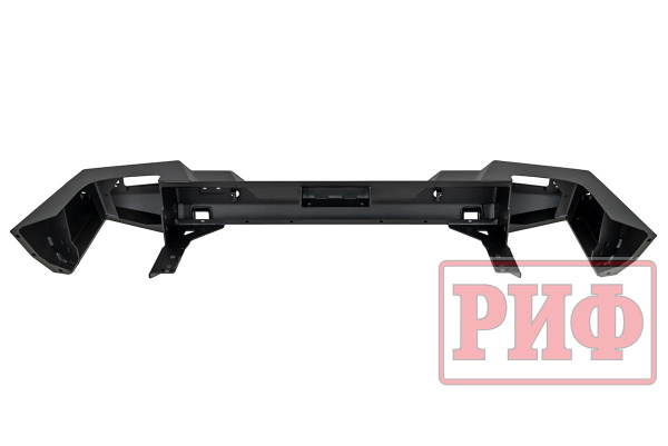 Бампер РИФ силовой задний TANK 300 с квадратом под фаркоп и фонарями