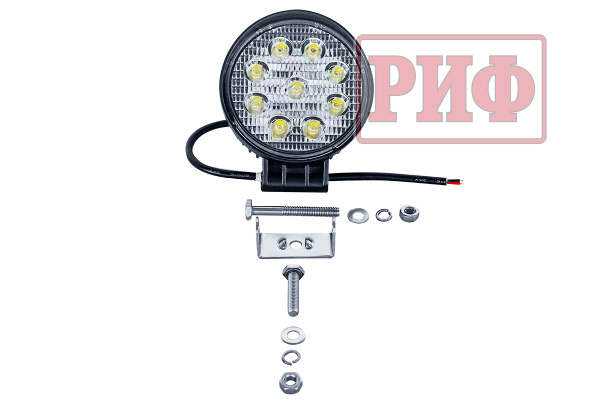 Светодиодная фара рабочего света РИФ D114 мм 27W