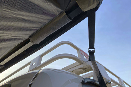 Маркиза автомобильная РИФ веерная, безопорная 2,3х2 м (левая)