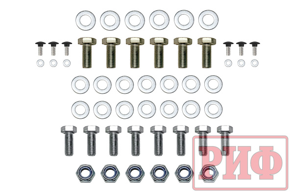 Бампер РИФ силовой задний TANK 300 с квадратом под фаркоп, фон., с отв. под сист. контроля слеп. зон