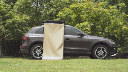 Тент-маркиза РИФ - душевая кабинка с тканевой крышей.