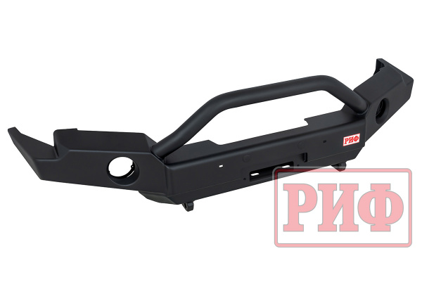 Бампер РИФ силовой передний для ГАЗ Соболь NN под штатные фары, с центральной защитной дугой