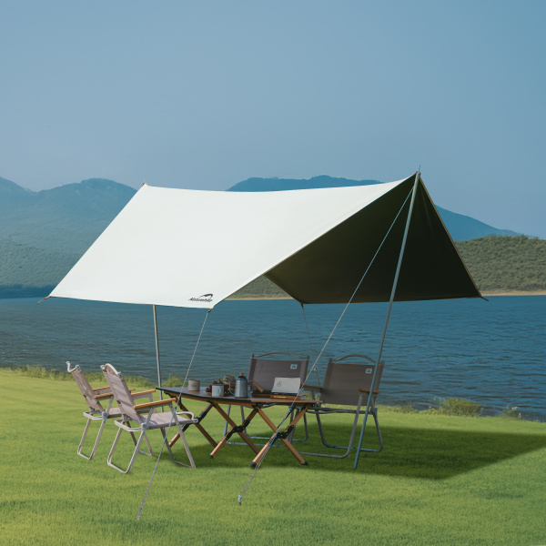 Палатка Naturehike Ango Air Pro, 4-местная, быстросборная, надувной каркас, коричневая