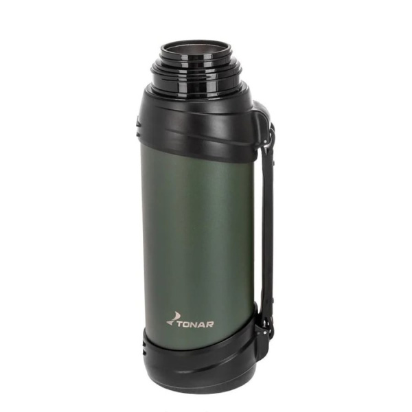 5 Термос ТОНАР 2500ML хаки (дополн.пласт.чашка, ручка)