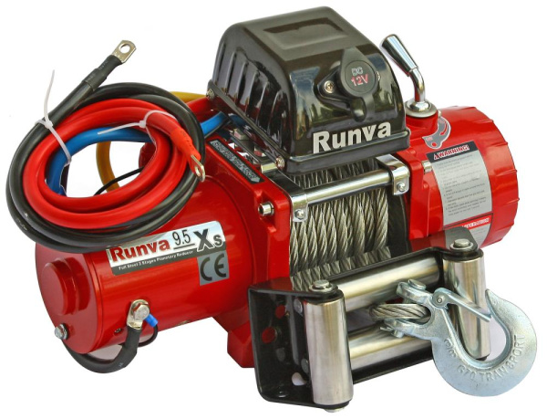 Лебёдка электрическая 12V Runva 9500 lbs 4350 кг Лебёдка электрическая 12V Runva 9500 lbs 4350 кг