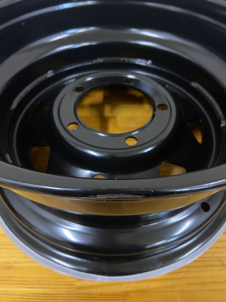 Диск усиленный УАЗ стальной черный 5x139,7 7xR15 d110 ET+10 (треугольник мелкий)