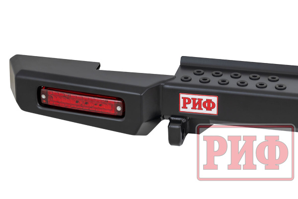 Бампер РИФ силовой задний УАЗ Хантер с фонарями, возмож. установки фаркопа, стандарт