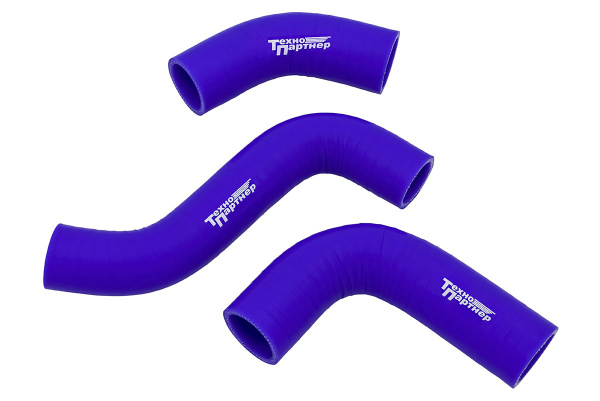 Патрубки радиатора УАЗ-3163 Патриот дв.ЗМЗ-409, Евро-4 (3 шт) силикон армированные