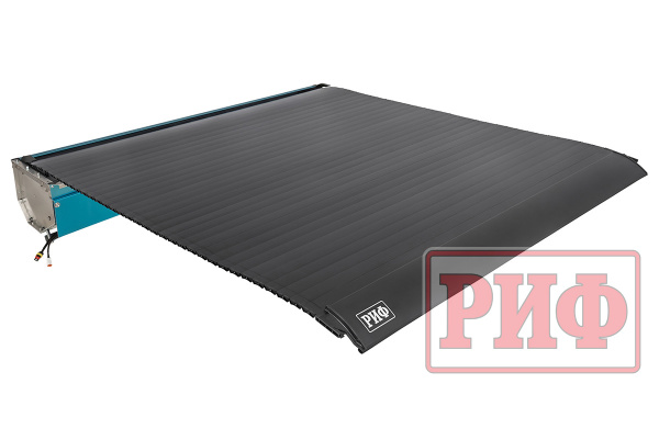 Крышка кузова РИФ для Great Wall Poer KingKong, роллета раздвижная с электроприводом, 1880x1563 мм, алюминиевая, черная