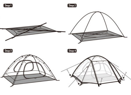 1.Палатка 2-местная Naturehike Zhejiang