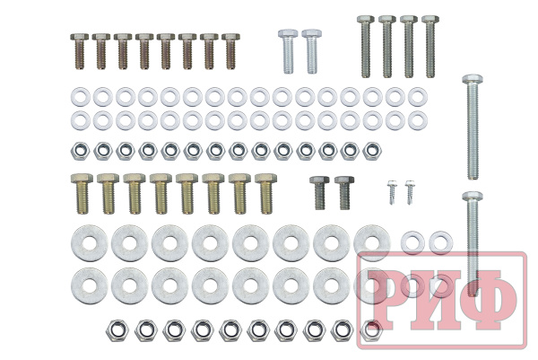 Бампер РИФ силовой передний Mitsubishi Pajero Sport 2015-2020 под доп. фары