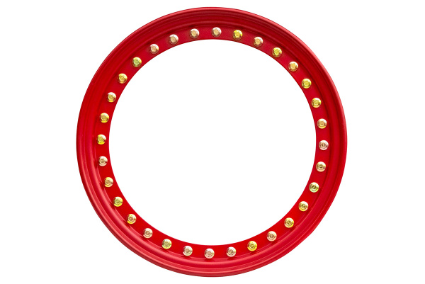 Диск усиленный стальной черный 6x139,7 10xR16 d110 ET-44 с бедлоком (красный)