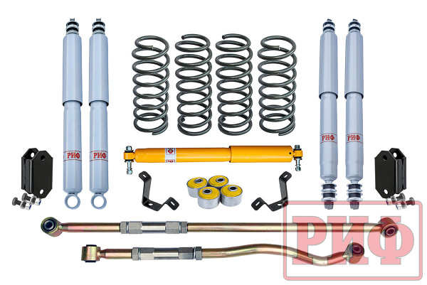 Лифт-комплект РИФ Gas для Toyota Land Cruiser 80/105 лифт 50 мм мягкий
